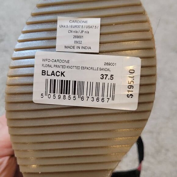 Ted Baker Women's Espadrille Wedge Sandal Size US 7/EU 37.5 - Picture 9 of 9